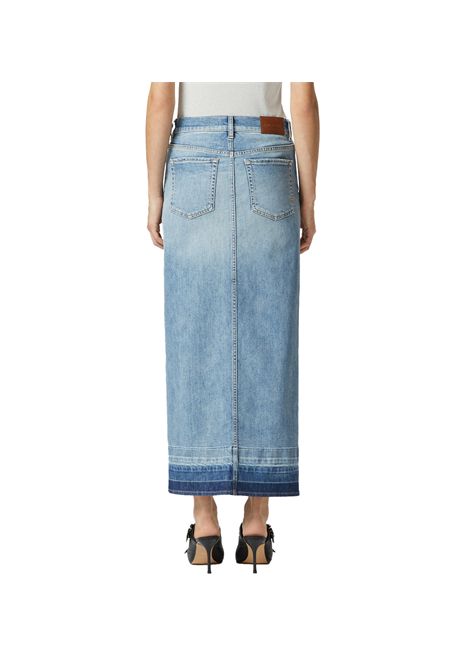 Gonna Pinko donna Il Cairo 104628 A2EA Blu cotone lunga denim degradè PINKO | Gonne | 104628 A2EAPJE